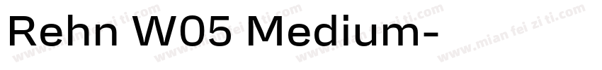 Rehn W05 Medium字体转换
